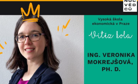 The winner of the eleventh round of the competition Český VŠEVĚD is Ing. Veronika Mokrejšová, Ph.D.