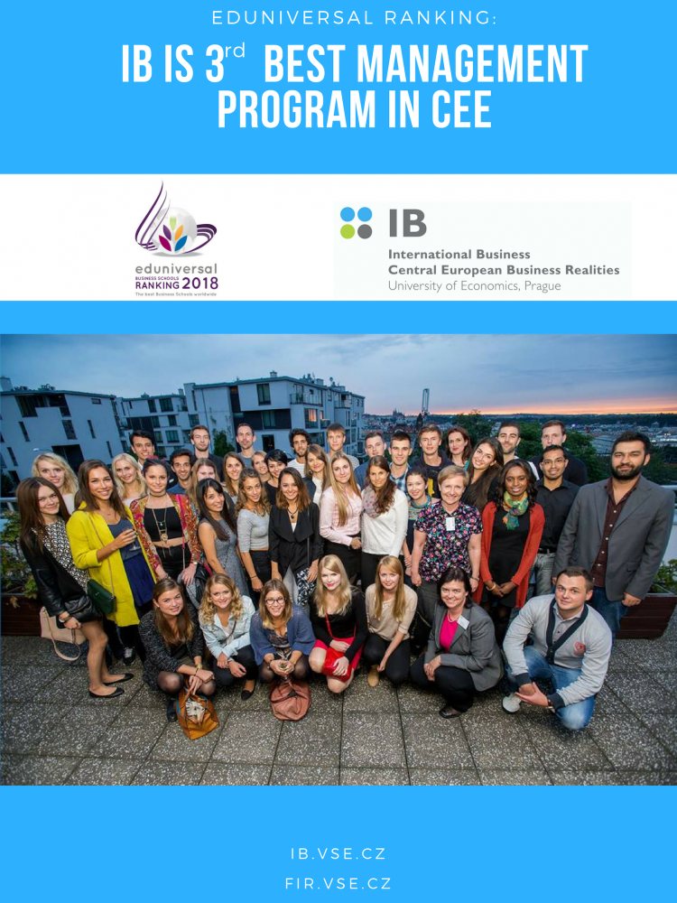 International Business is 3rd best management program in CEE