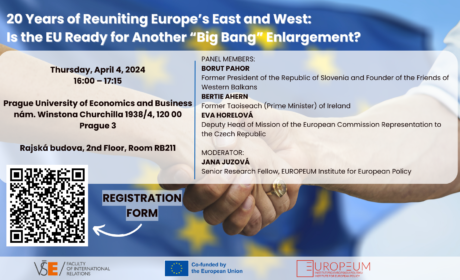 Invitation to debate “20 Years of Reuniting Europe’s East and West: Is the EU Ready for Another “Big Bang” Enlargement?”
