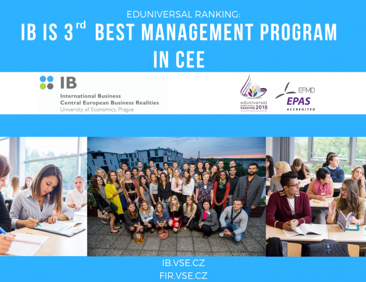 International Business is 3rd best management program in CEE