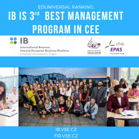 International Business is 3rd best management program in CEE