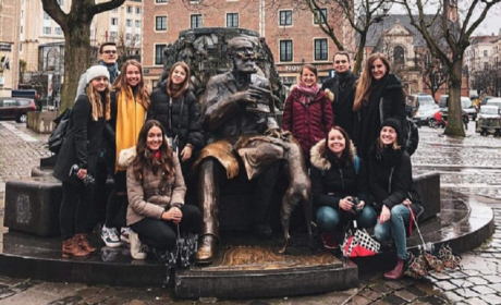 SKOK Visited the EU Institutions in Brussels. The Students Were Accepted by the Ambassador Jakub Dürr.