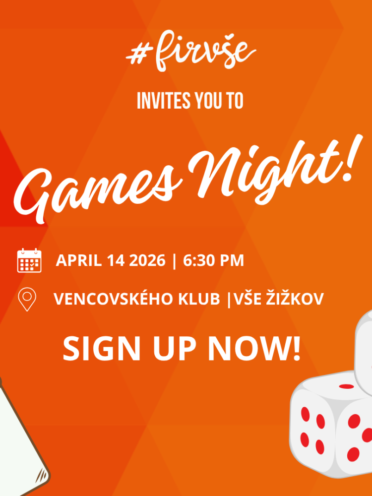 FIR invites you to Games Night!