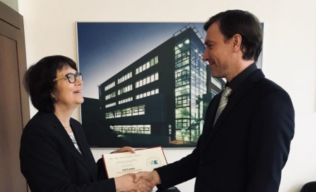 The Dean Josef Taušer received from the Rector a Decree for his Second Term in the Office