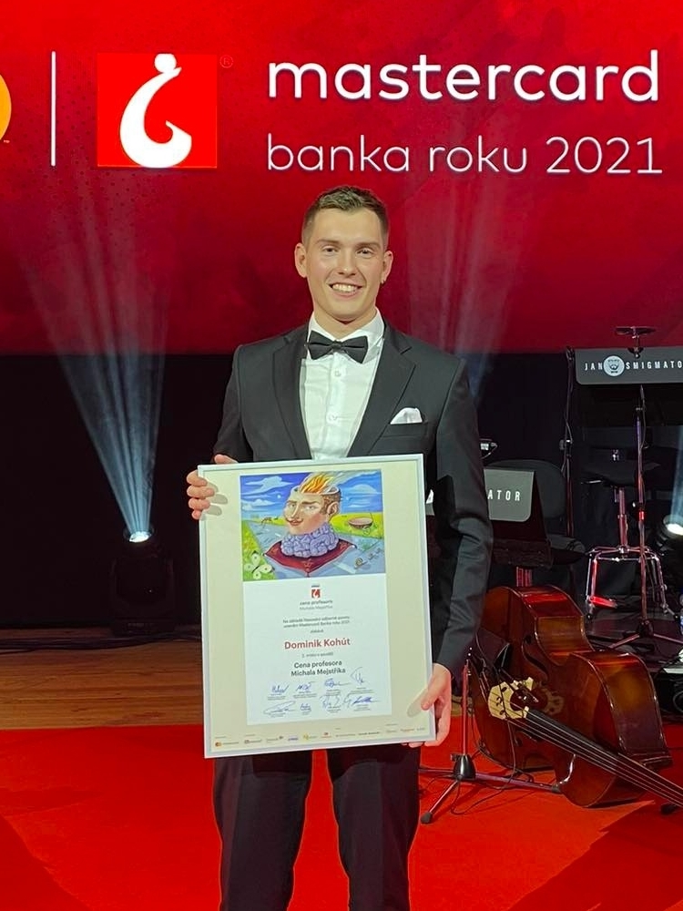 Postgraduate student Dominik Kohut was awarded the Prof. Michal Mejstřík´s prize