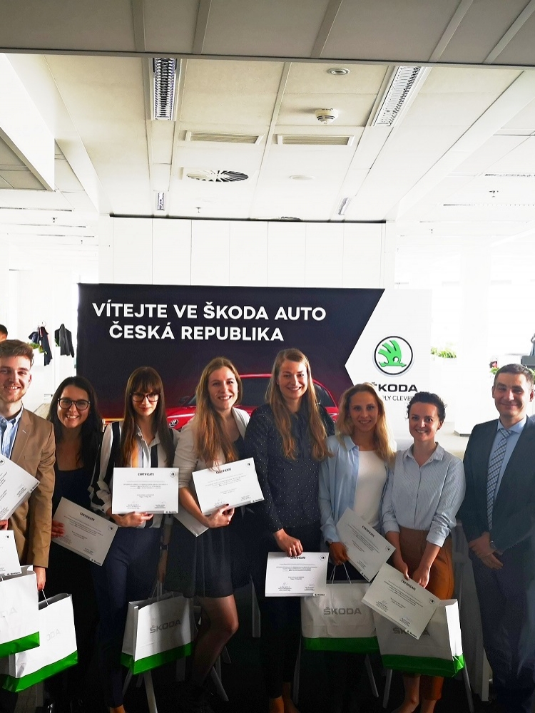 Students presented their projects to Marketing Management of Škoda Auto Czech Republic