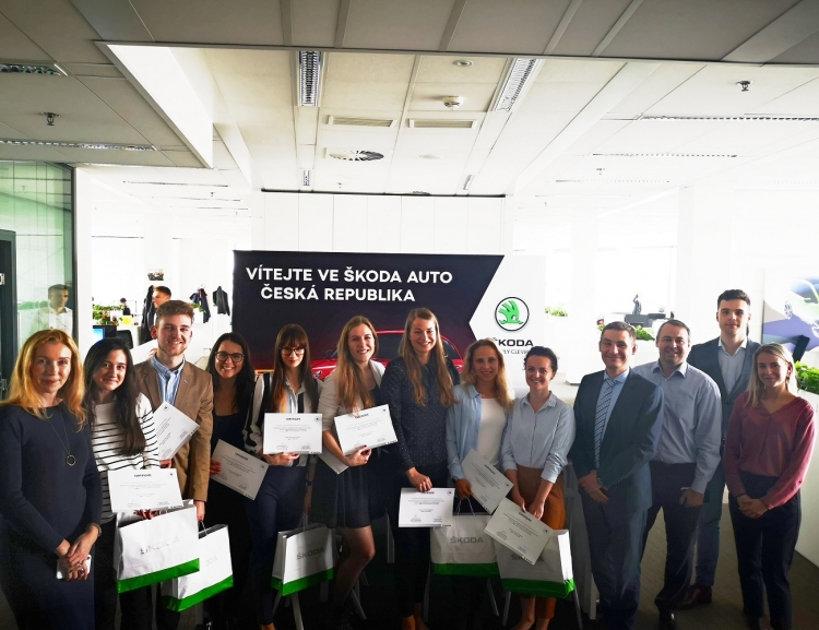 Students presented their projects to Marketing Management of Škoda Auto Czech Republic