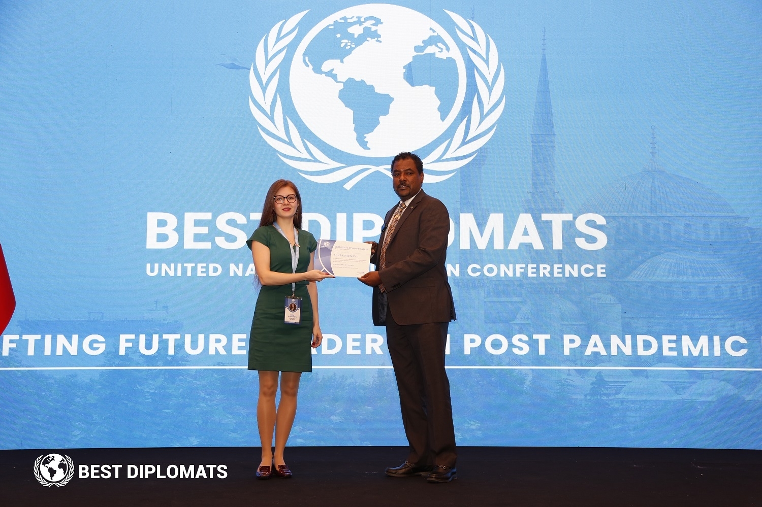 Student Anna Korienieva represented FIR at Future Leaders Model United Nations in Istanbul