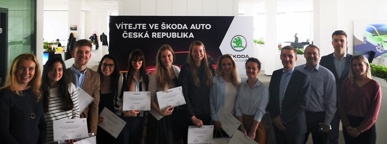 Students presented their projects to Marketing Management of Škoda Auto Czech Republic