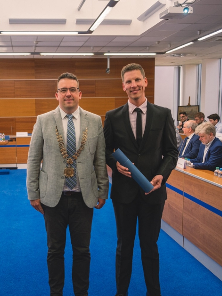 New Associate Professor Petr Janeček received his appointment decree